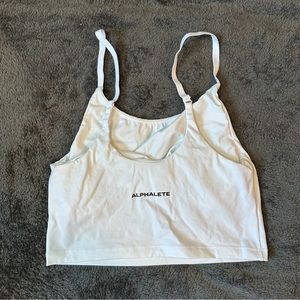 Alphalete White Women's Sports Bra XL